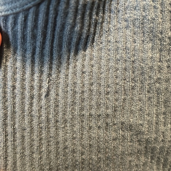 Mono b Ribbed Blue Grey Cropped Tank Top - Picture 4 of 4